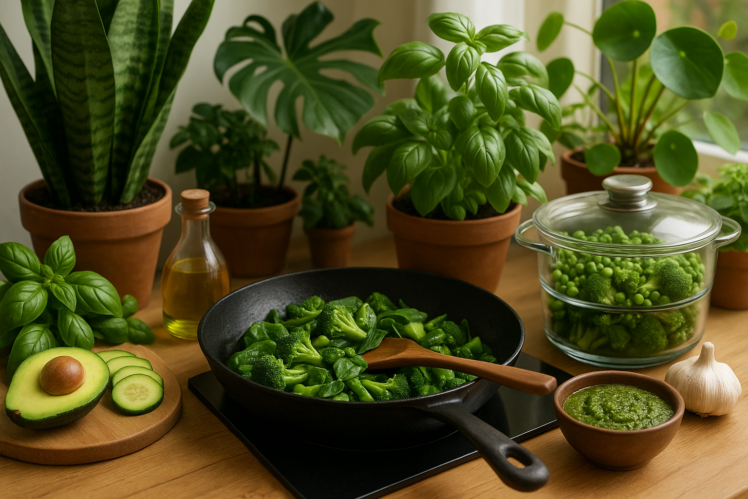 🌿 Gute Vorsätze für Pflanzen & Pfannen 2026 – wie du grüner kochst & gesünder wohnst