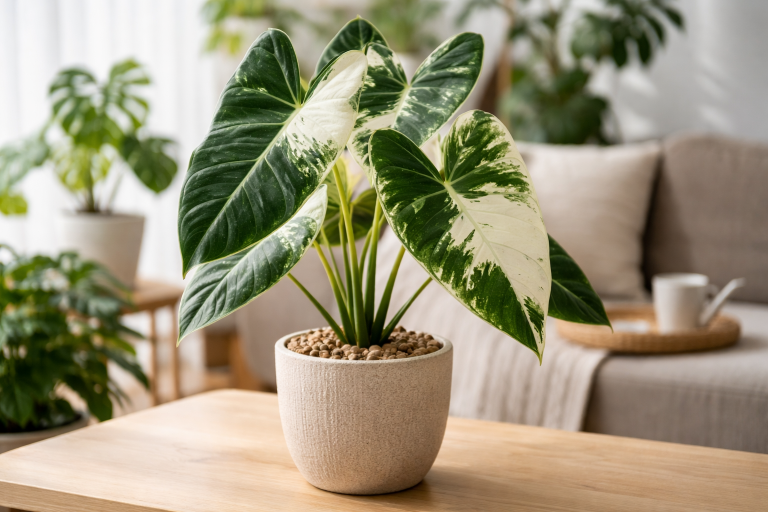 Alocasia Frydek Variegata – Pflege, Herkunft und Tipps für die seltene Sammler-Alokasie